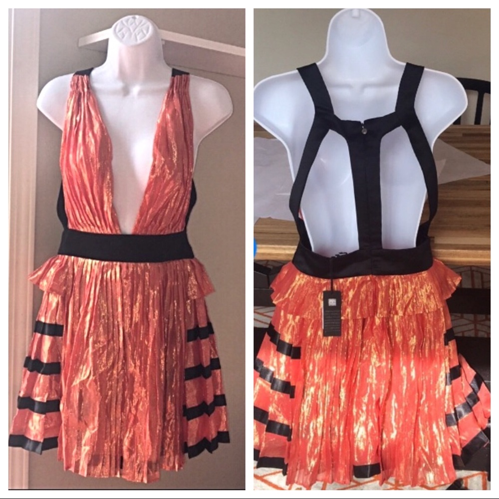 SEXY NWT JUST CAVALLI  DRESS DEEP V